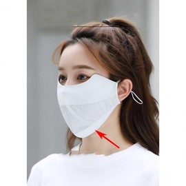 Premium Mesh Blemish Shield Face Mask | Sun Protection Cover Sun Cover Dark Gray 2ea