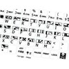 Commodore 64 Self-Adheisive Keyboard Stickers Label Shortcut Decal White Editing