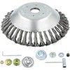 AILEETE 6'' Steel Wire Wheel Brush Weed Trimmer Head for