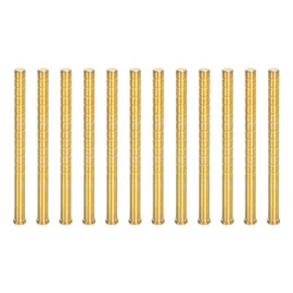 PATIKIL 300 Grain Archery Arrow Brass Insert, 12 Packs Insert Screw Copper Brass Arrow for .244/6.2mm Carbon Arrows