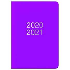 LETTS Dazzle A6 Day to a Page 20/21 Academic Diary Purple