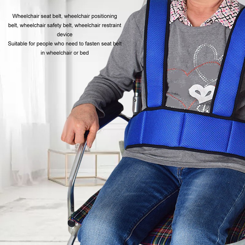 Wheelchair Seat Belt Safety Protection Cushion Slider Restraints Strap Non