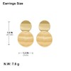 Matte Gold Dangle Earrings for Women Big Drop Earrings Long