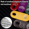 Dr.Fish Fly Tying Hackle Gauge Anodized Aluminum Hook Hackle Gauge