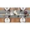 DII Farmhouse Braided Stripe Table Runner Collection, 15x108 (15x113, Fringe