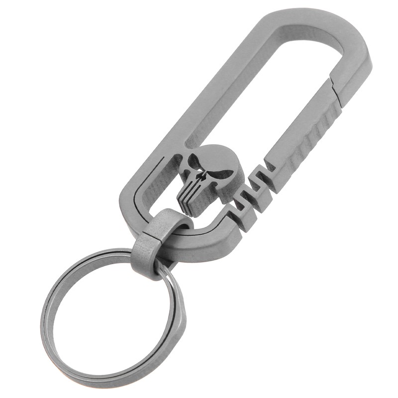 Titanium Alloy Keychain Men's Waist Belt Buckle Outdoor Carabiner Hanging