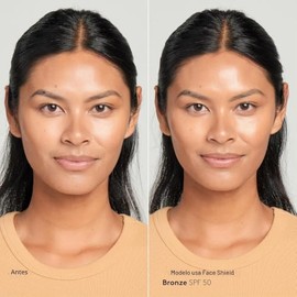 Colorescience. Sunforgettable Total Protection Face Shield Bronze SPF 50/ PA++++, UVA/ UVB, Protector solar mineral facial, bronceador con color, anti