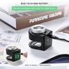 30X Coin Magnifier, USB Rechargeable 6 Lights Portable Metal Eye