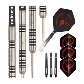 Unicorn Steel Tip Professional Darts Set | Core Style 3 | Natural Tungsten Barrels | 23 g