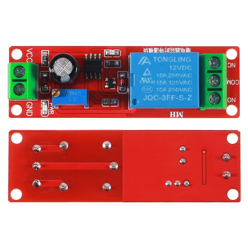Dorhea 10PCS DC 12V NE555 Delay Timer Relay Switch Module