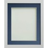 Frame Company Allington White A4 Frame With Blue Mount For