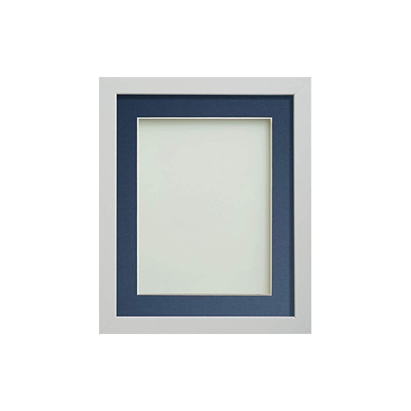 Frame Company Allington White A4 Frame With Blue Mount For