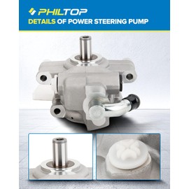 20-312 Power Steering Pump for Expedition 2003-2006, F150 2004-2008, 5.4L, 4.6L, Mark LT 2006-2008, Navigator 2003-2006, 2L1Z3A674FARM, 2L1Z3A674GBRM
