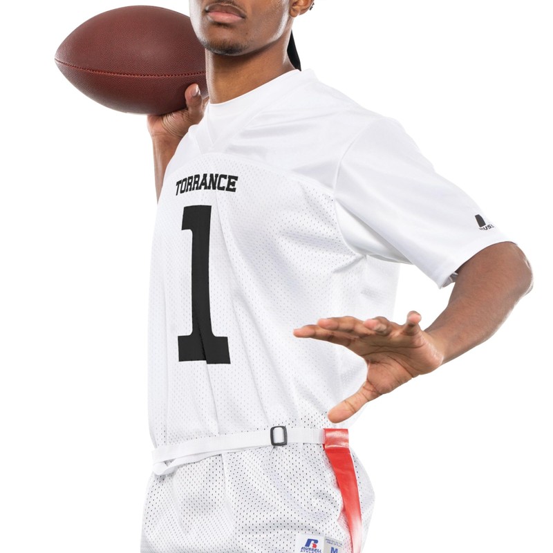 Russell Athletic Youth Solid Flag Football Jersey, White L