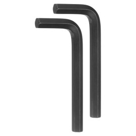 HARFINGTON 2pcs Hex Key Wrench 3/8" L-Shape Hexagon SAE Wrenches Chrome Vanadium Steel Repairing Tool for Home Repair, Black