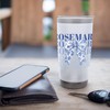 Coquette Custom ROSEMARY Blue French Bow Stainless Steel Insulated Tumbler