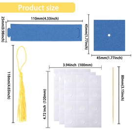 Gyufise 24Pcs 2025 Graduation Cap Cupcake Toppers with Tassel DIY 2025 Congrats Grad Cupcake Picks Graduation Cap 2025 Graduation Cupcake Picks for Graduation Theme Party Supplies Blue Gold