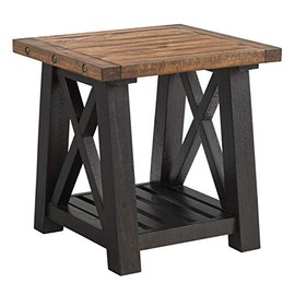 Martin Svensson Home, End Table, Black Stain and Natural