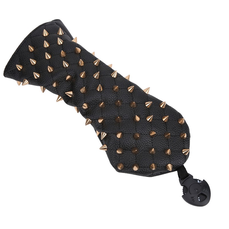 Rivet Wooden Club Protection Headcover Unique PU Waterproof Golf Putter