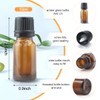 BOSMIOW 10 ml(1/3 oz) Sample Glass Bottles For Essential Oils