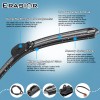 Erasior 17"+17" Windshield Wiper Blades Fit For Toyota Pickup 1995-1988