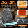 Baker's Friend, Bite-size Mini Waffle Maker for Kids & Adults,