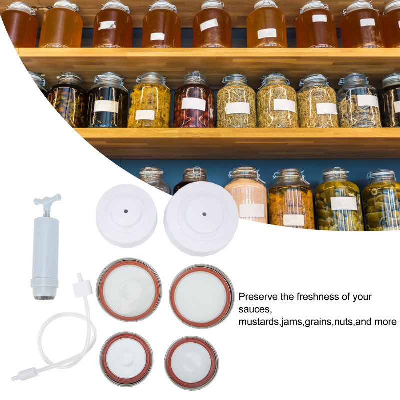 Mason Jar Vacuum Sealer Jar Vacuum Sealing Kit with Accessory