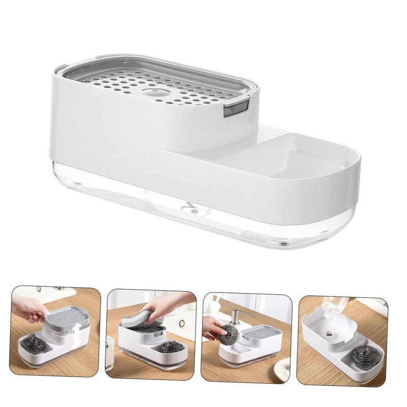 WOONEKY Pump Type Soap Dispenser Foaming Design Refillable Kitchen Soap