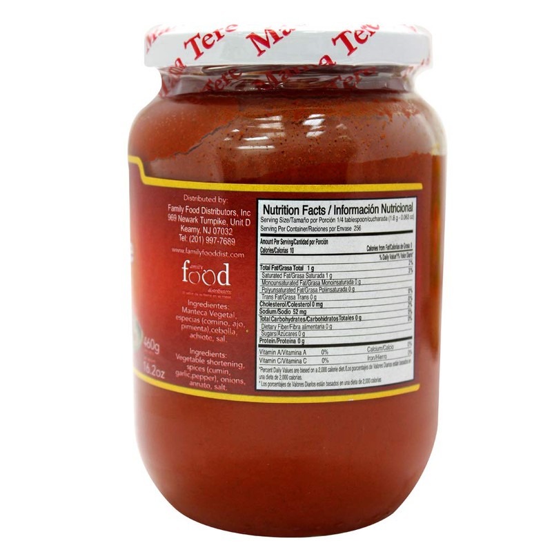 MAMA TERE ACHIOTE - ANNATO PASTE 16.20 OZ