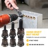 Kopinma 6Pcs Hand Rivet Nut Nuts Simple Installation Manual Riveter