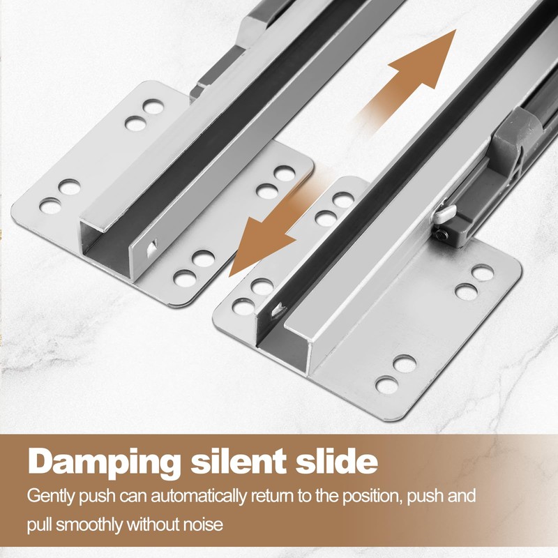 YJINGRUI Pull Out Pants Rack, 20 Arms Double Row Steel