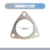 nodteem Pack-2 Automobile Exhaust Pipe Interface Gasket, 2.48"/63mm ID Three-hole
