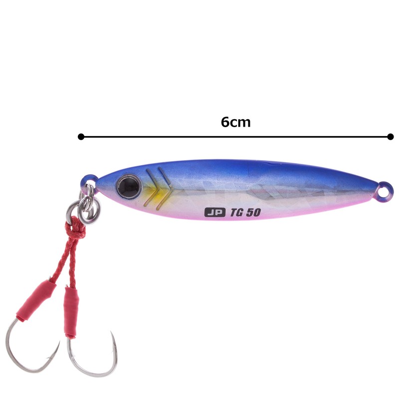 Major Craft TG50g/JPTG-50#4 Metal Jigpara Fishing Lure, #4 Blue Pink