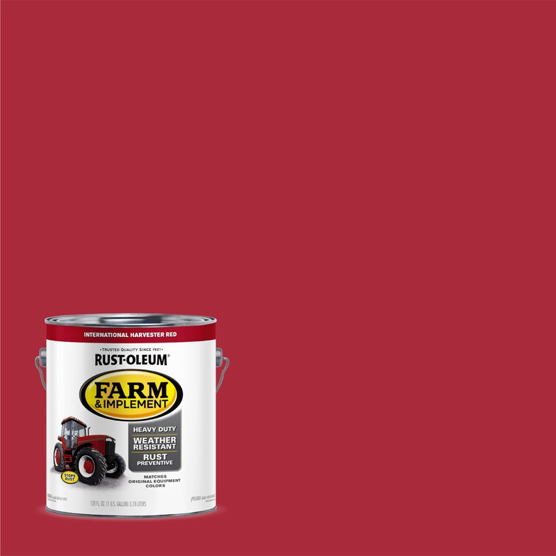 Rust-Oleum 280167-2PK Farm & Implement Enamel Paint, Gallon, International Harvester