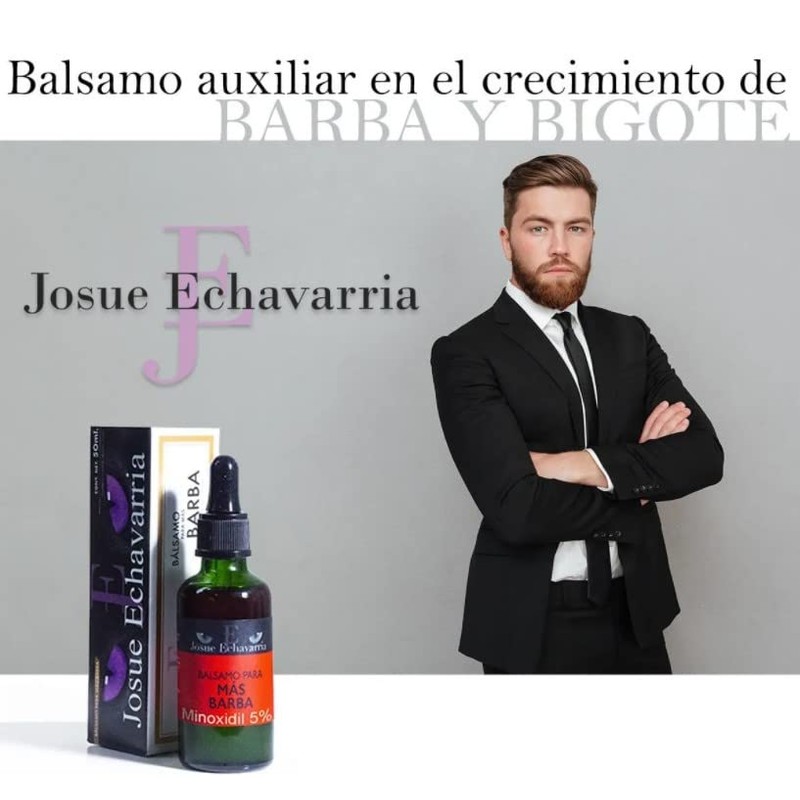 Kit Loción Crecimiento de Barba 5%, Incluye Cera para Barba