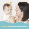 Papablic Limpiador de lengua para bebé, limpiador de encías con