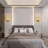 FDPBY Wall Sconces Crystal Gold Wall Sconce Set of Two