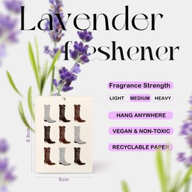 ZFQ Boho Western Howdy Car Air Freshener, Preppy Black Cowgirl Boots Bull Skull Air Freshener Hanging 3 Pcs for Cars Closet Drawer or Books, Cute Western Car Accessories Mirror Decor for Women Men