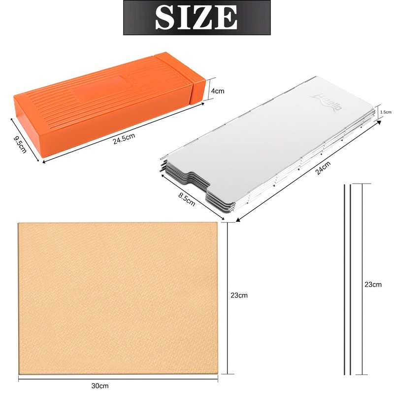 Profiwoab 9 Plates stove windshield Foldable Outdoor Camping Cooker windshield