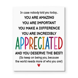 Motivational Canvas Wall Art, Inspirational Quotes Wall Art, You Are Amazing Wall Decor, Positive Affirmation Pictures Print Framed Art Oil Painting for Office, or Living room 11x14inch