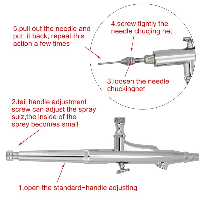 JP-131T Gravity Feed Double action Trigger Air paint Control Large