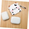 LABRIMP 1pc Cute Cartoon Cow Earphone Storage Case for Lightweight
