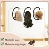 obeoby Hanging Wig Stand, Collapsible Wig Hanger Portable Hanging Stand