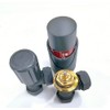 Wärmer System Angle Grey Plated Thermostatic Radiator Valve Vertical Or