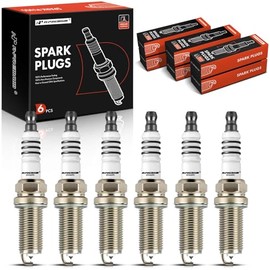 A-Premium 6 bujías 4469 Iridium Platinum compatibles con Nissan Xterra, Altima, Maxima, Pathfinder e Infiniti G35 y Hyundai Santa Fe y Kia Barrego y T