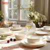 Sweese Plates and Bowls Sets,18 Pieces Modern Porcelain Dinnerware Set