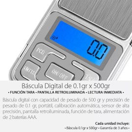 Mercader Digital Paquete De 10 Bascula Gramera De 0.1gr X 500gr Mayoreo