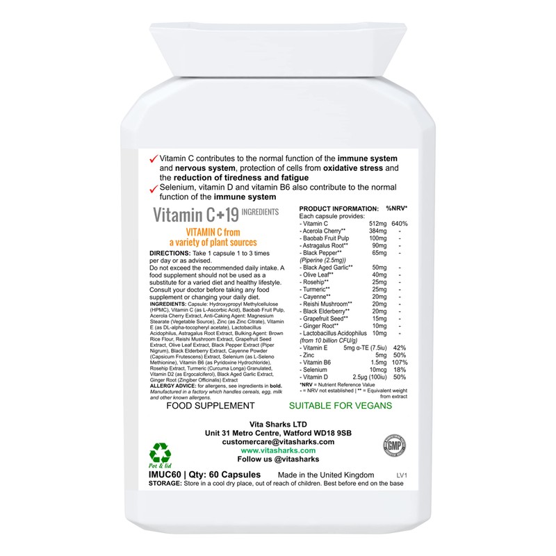 VitaBoost Complete Immunity Complex + Vitamin C & D. Fight