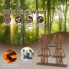 Costway 5-Tier Wood Plant Stand 10 Pots Plant Display Rack