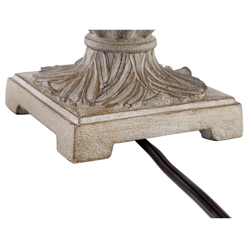 Cali 19" High Beige Candlestick Accent Table Lamps Set of